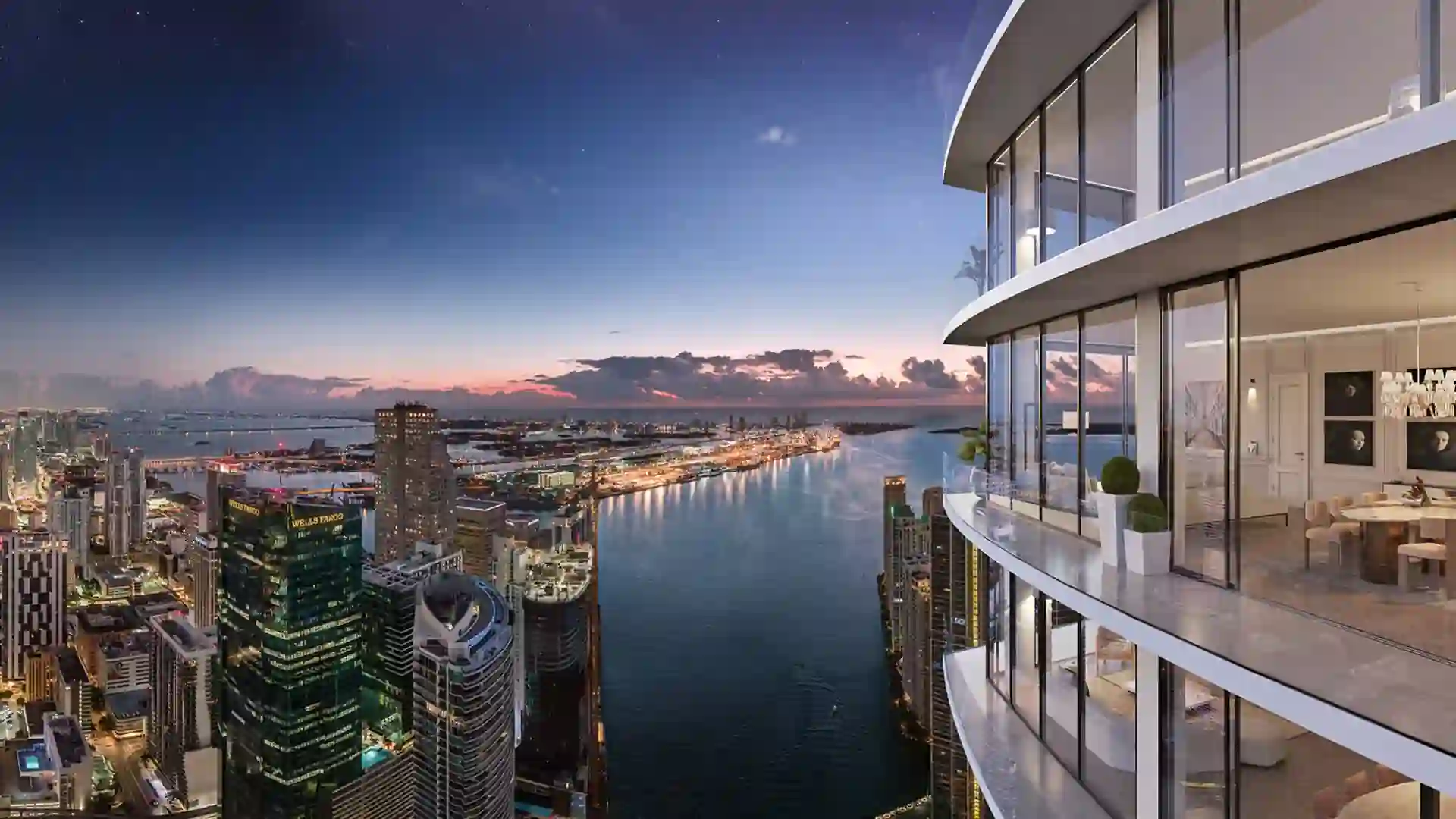 Exterior view of Baccarat Residences Miami, a luxury development in Miami, FL