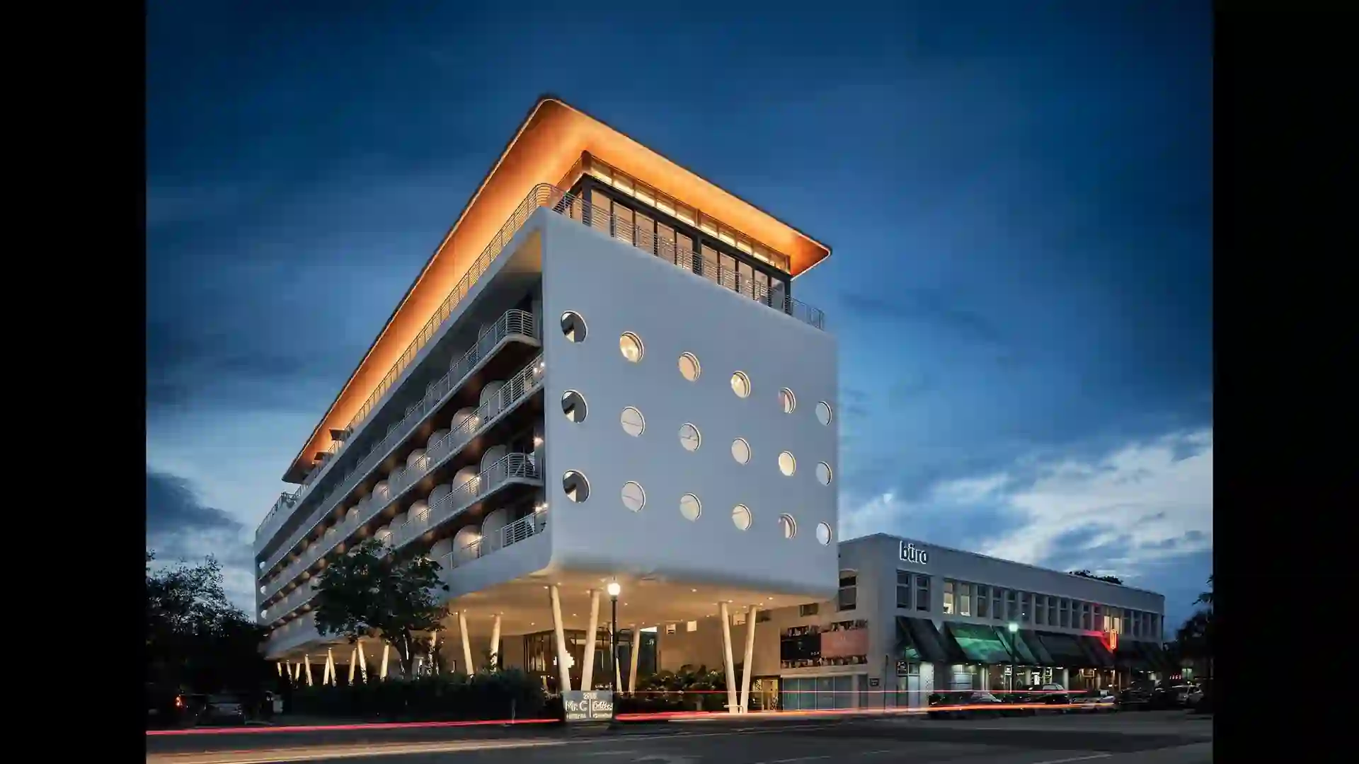 Exterior view of Mr C Residences Miami, a luxury development in Coconut Grove, Miami