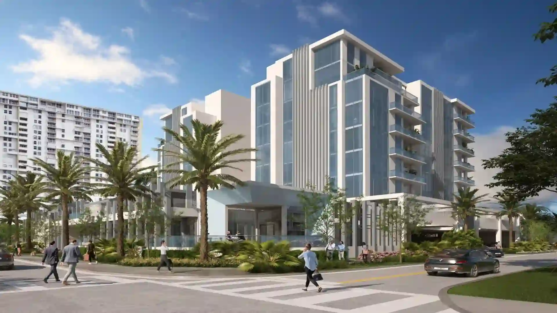 Exterior view of Salato Pompano Beach, a luxury development in Pompano Beach, FL