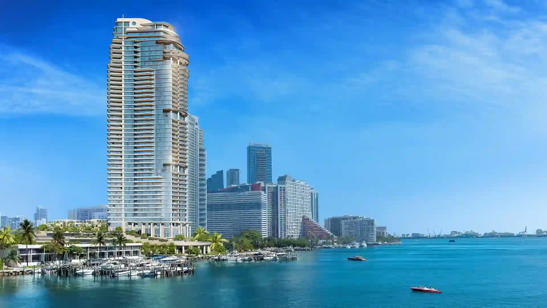 Exterior view of The St. Regis Residences, Miami, a luxury development in Brickell, Miami