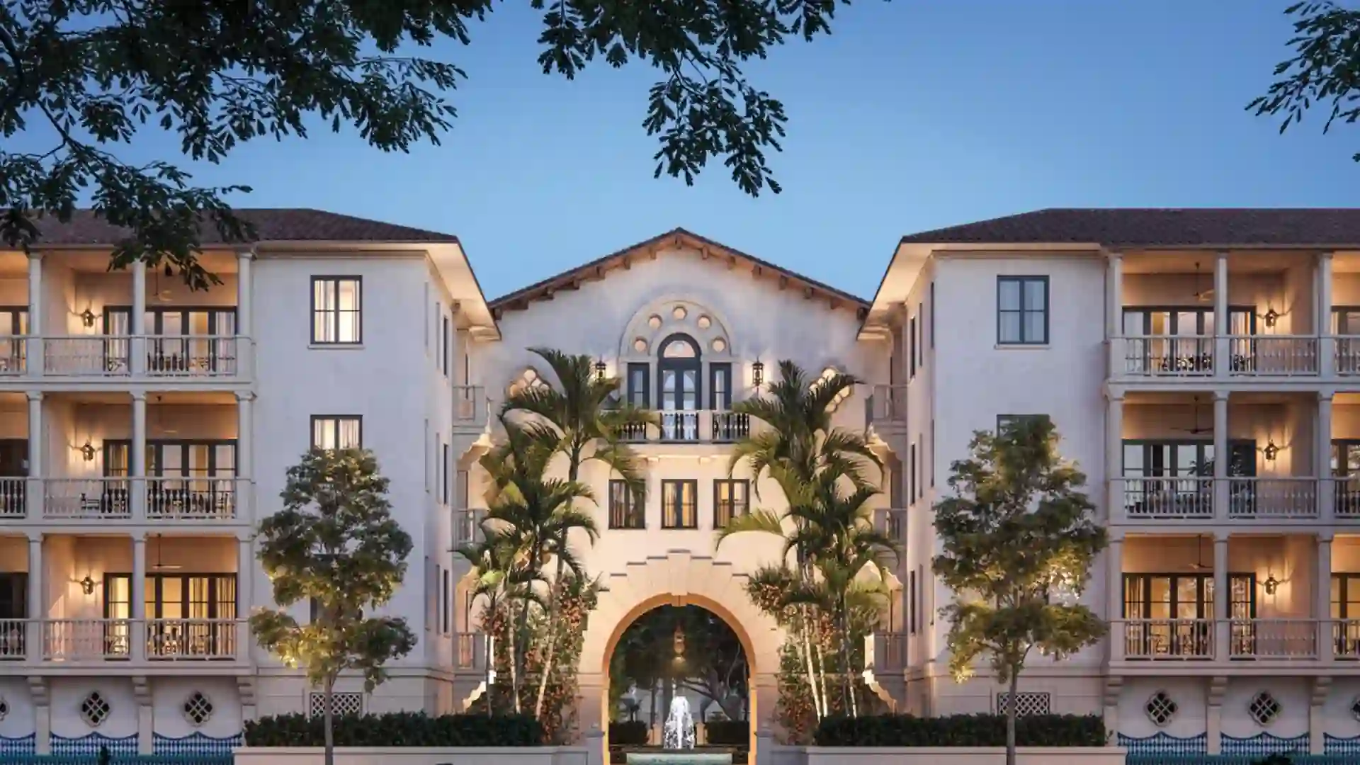 Exterior view of The Village At Coral Gables, a luxury development in Coral Gables